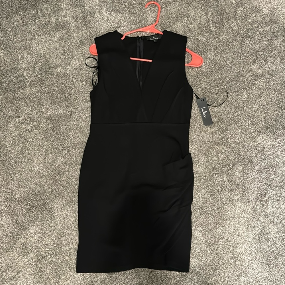 lulu’s v neck ruched dress